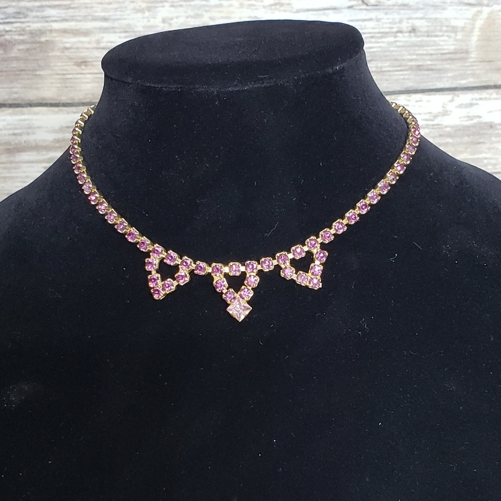 Vintage Rhinestone Necklace - Picture 4 of 6
